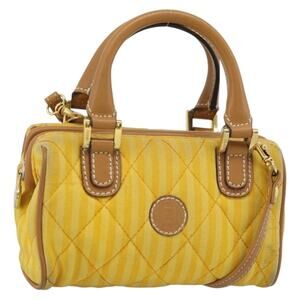 Fendi FF Baguette Handbag Yellow